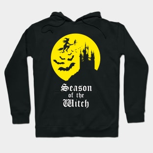 Season of the Witch - Spooky Yellow Moon Hoodie